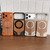 iPhone 17 Pro Max Armor Walnut Wood Metal Frameless 360 Rotation Holder Magnetic Phone Case - Black