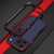 iPhone 17 Pro Max Aurora Series Lens Protector + Metal Frame Phone Case - Black Red