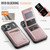 iPhone 17 Pro Max AutSpace A12 MagSafe Magnetic RFID Card Bag Phone Case - Rose Gold