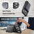 iPhone 17 Pro Max AutSpace A13 MagSafe Magnetic RFID Flip Card Bag Phone Case - Black