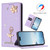 iPhone 17 Pro Max Ballet Girl Diamond Studded RFID Vegan Leather Phone Case - Light Purple