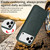 iPhone 17 Pro Max BETOPNICE Horizontal Flip Detachable MagSafe Wallet Phone Case - Green