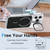 iPhone 17 Pro Max Bright Color Blocking Camera Bracket Magnetic Phone Case - Black