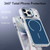 iPhone 17 Pro Max Bright Color Blocking Camera Bracket Magnetic Phone Case - Blue