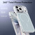 iPhone 17 Pro Max Bright Color Blocking Camera Bracket Magnetic Phone Case - Grey