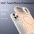 iPhone 17 Pro Max Bright Color Imitation Camera Bracket Magsafe Phone Case - Midnight Black