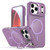 iPhone 17 Pro Max Bright Color Imitation Camera Bracket Magsafe Phone Case - Sunset Purple