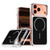 iPhone 17 Pro Max Bright Shadow Two-color MagSafe Magnetic Phone Case - Black