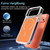 iPhone 17 Pro Max Bright Shadow Two-color MagSafe Magnetic Phone Case - Black