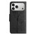 iPhone 17 Pro Max Butterfly Embossed Flip Leather Phone Case - Black