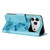 iPhone 17 Pro Max Butterfly Embossed Flip Leather Phone Case - Blue