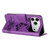 iPhone 17 Pro Max Butterfly Embossed Flip Leather Phone Case - Purple