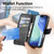 IPhone 17 Pro Max Butterfly Love Flower Embossed Leather Phone Case - Black