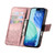 IPhone 17 Pro Max Butterfly Love Flower Embossed Leather Phone Case - Rose Gold