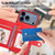 iPhone 17 Pro Max Button Card Bag RFID Anti-theft Phone Case - Red