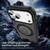 iPhone 17 Pro Max Carbon Fiber Gear Holder C Type MagSafe Phone Case - Black