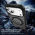 iPhone 17 Pro Max Carbon Fiber Gear Holder C Type MagSafe Phone Case - Bright Grey + Black