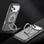 iPhone 17 Pro Max Carbon Fiber Gear Holder C Type MagSafe Phone Case - Bright Grey+Grey