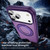 iPhone 17 Pro Max Carbon Fiber Gear Holder C Type MagSafe Phone Case - Bright Purple + Purple