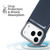 iPhone 17 Pro Max Carbon Fiber MagSafe Magnetic Card Holder Phone Case - Blue
