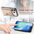 iPhone 17 Pro Max Carbon Fiber Ring Side Insert Card Bag MagSafe Phone Case - Khaki