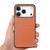 iPhone 17 Pro Max Carbon Fiber Texture Leather Back Phone Case - Brown