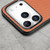 iPhone 17 Pro Max Carbon Fiber Texture Leather Back Phone Case - Brown