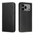 iPhone 17 Pro Max Carbon Fiber Texture Magnetic Flip Leather Phone Case - Black