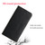 iPhone 17 Pro Max Carbon Fiber Texture Magnetic Flip Leather Phone Case - Black