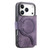 iPhone 17 Pro Max CaseNeo MagSafe RFID Anti-theft Zipper Wallet Retro Leather Phone Case - Purple