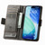 iPhone 17 Pro Max CaseNeo Splicing Dual Magnetic Buckle Leather Phone Case - Gray