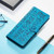 iPhone 17 Pro Max Cat and Dog Embossed Leather Phone Case - Blue