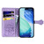 iPhone 17 Pro Max Cat and Dog Embossed Leather Phone Case - Purple