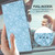 iPhone 17 Pro Max Cherry Blossoms Embossed Leather Phone Case - Light Blue