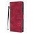 iPhone 17 Pro Max Cherry Blossoms Embossed Leather Phone Case - Red