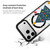 iPhone 17 Pro Max Christmas Series Strong Magnetic Painted Black Edge Phone Case - Minimalist Christmas Tree