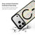 iPhone 17 Pro Max Christmas Series Strong Magnetic Painted Black Edge Phone Case - Star-adorned Christmas Tree