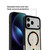iPhone 17 Pro Max Christmas Series Strong Magnetic Painted Black Edge Phone Case - Star-adorned Christmas Tree
