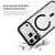 iPhone 17 Pro Max Christmas Series Strong Magnetic Painted Black Edge Phone Case - Starry Sky