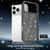 iPhone 17 Pro Max Clear Glitter Magnetic PC Hybrid TPU Phone Case - Black