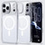 iPhone 17 Pro Max Cloud Mirror Acrylic Transparent Shockproof MagSafe Phone Case - Silver
