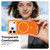 iPhone 17 Pro Max Color Shield PC Hybrid TPU Magnetic Phone Case - Transparent Orange