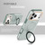 iPhone 17 Pro Max Colorful 2 in 1 MagSafe Ring Holder Phone Case - Transparent Black