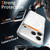 iPhone 17 Pro Max Colorful Hard PC Hybrid Soft TPU Magnetic Phone Case - White