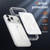 iPhone 17 Pro Max Colorful Hard PC Hybrid Soft TPU Magnetic Phone Case - White