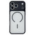iPhone 17 Pro Max Cooling Skin Feel Magnetic Phone Case - Black+Translucent White
