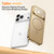 iPhone 17 Pro Max Corning Glass Plating Large Window MagSafe Phone Case - Gold