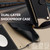 iPhone 17 Pro Max Crossbody Chain Fishtail Litchi Leather Phone Case - Black