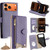iPhone 17 Pro Max Crossbody Chain Fishtail Litchi Leather Phone Case - Purple