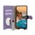 iPhone 17 Pro Max Crossbody Chain Fishtail Litchi Leather Phone Case - Purple